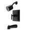 Kingston Brass Single-Handle Tub and Shower Faucet, Matte Black KB4650CKL - alternate 1